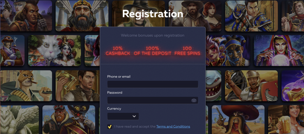 Vavada casino Registration